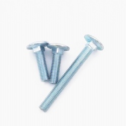M8-1.25 X 30mm DIN 603 / ISO 8677, Metric, Carriage Bolts, Round Head,  Square Neck, Full Thread, A2 Stainless Steel